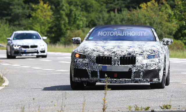 2020 BMW M8 Convertible spy shots - Image via S. Baldauf/SB-Medien