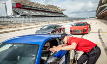 Learn to drive a new Audi R8 on a Formula One track