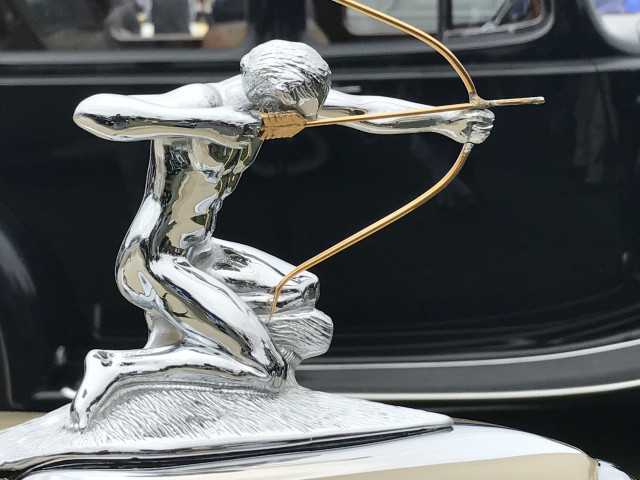 Hood ornaments at the 2017 Pebble Beach Concours d'Elegance