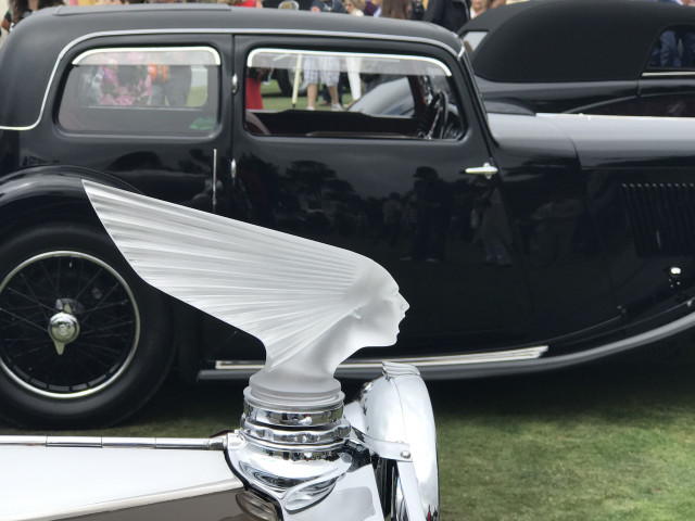 Hood ornaments at the 2017 Pebble Beach Concours d'Elegance