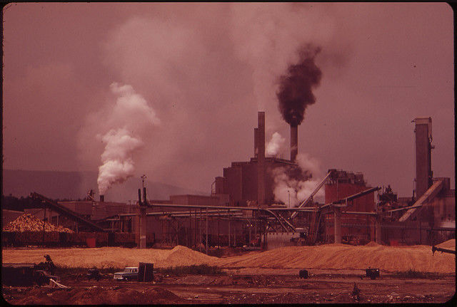 International Paper Company mill, 1973 [From EPA Documerica series]