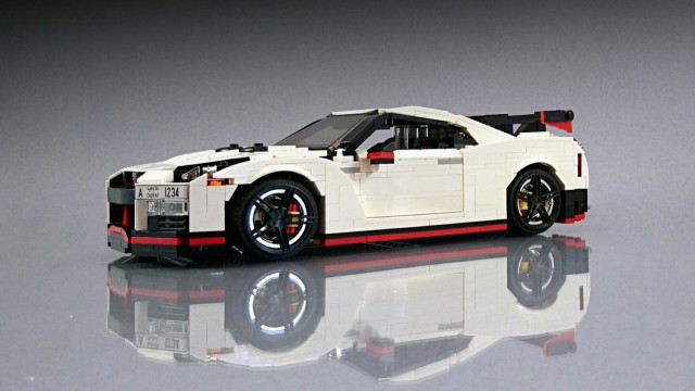 Nissan GT-R Nismo created with LEGO