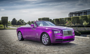 Not to be outdone by McLaren, Rolls-Royce built a fuchsia Dawn