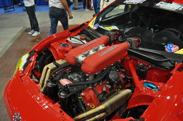 Ryan Tuerck's Toyota 86 with Ferrari 458 Italia engine swap, SEMA 2016