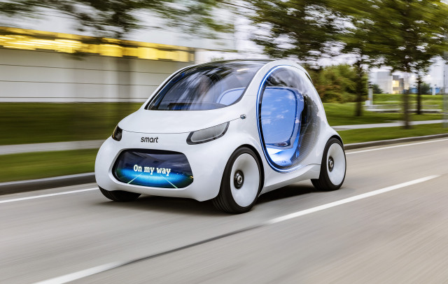 Smart Vision EQ ForTwo concept, 2017 Frankfurt auto show