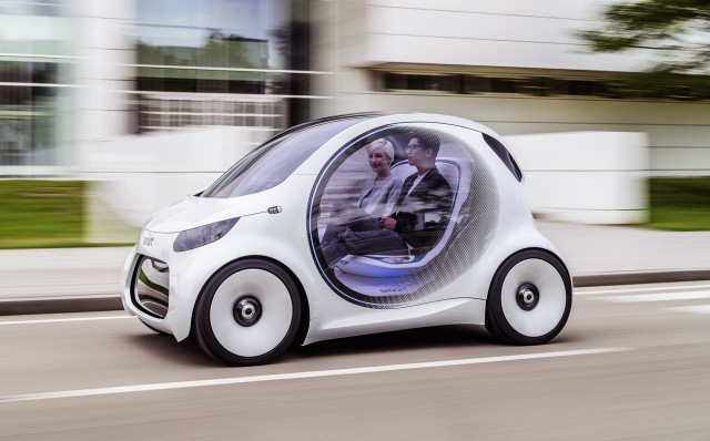 Smart Vision EQ ForTwo concept, 2017 Frankfurt auto show