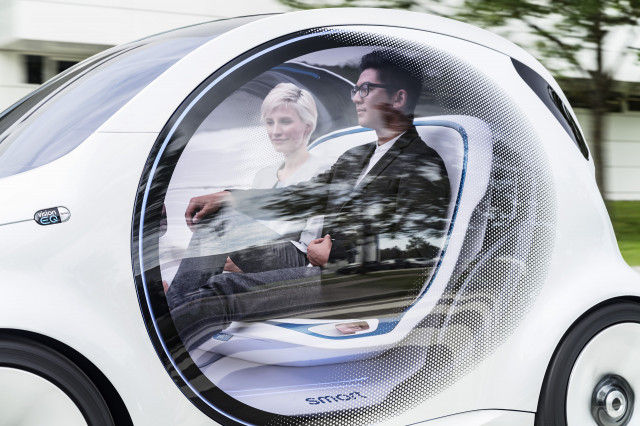 Smart Vision EQ ForTwo concept, 2017 Frankfurt auto show