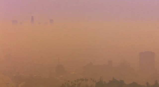 1970s Los Angeles smog depicted in the Honda short film "Never Ending Race." 1970s Los Angeles smog depicted in the Honda short film "Never Ending Race."