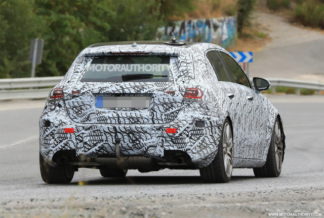 2019 Mercedes-AMG A45 Hatchback spy shots - Image via S. Baldauf/SB-Medien