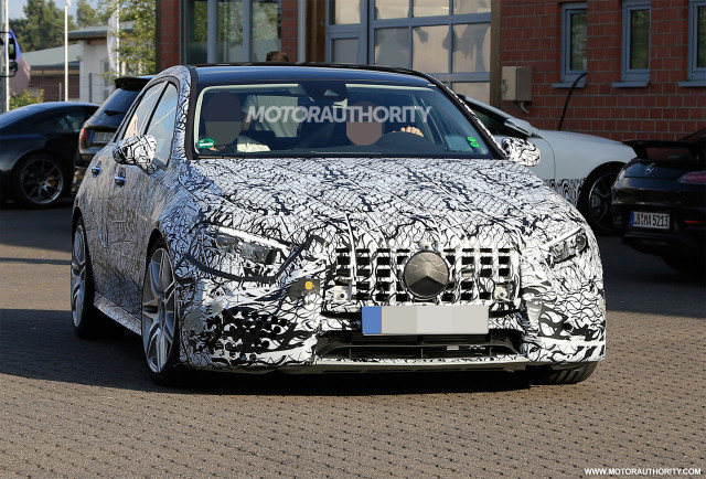 2019 Mercedes-AMG A45 Hatchback spy shots - Image via S. Baldauf/SB-Medien