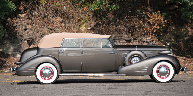 The 1936 Cadillac V-16 convertible sedan is a Pebble Beach Concours class winner