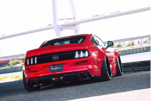 Wide-body Ford Mustang by Liberty Walk