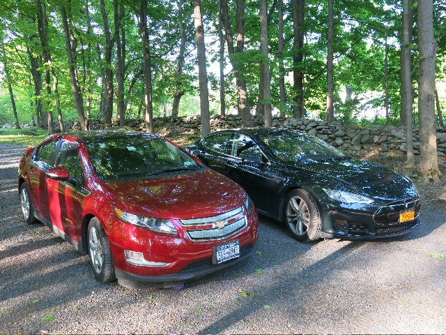 2011 Chevrolet Volt and 2013 Tesla Model S [photo: David Noland]
