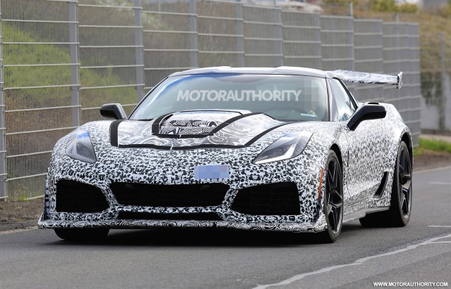 2018 Chevrolet Corvette ZR1 spy shots - Image via S. Baldauf/SB-Medien