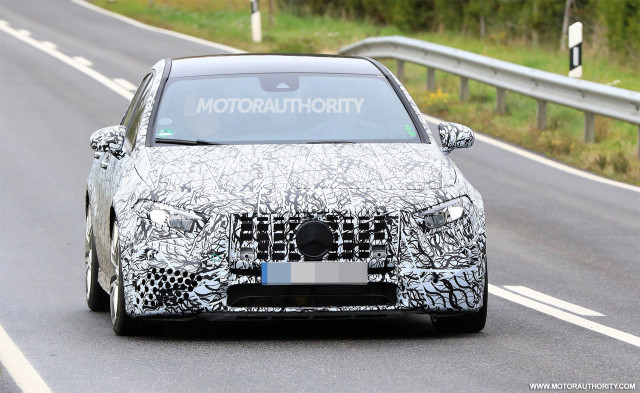 2019 Mercedes-AMG A35 hatchback spy shots - Image via S. Baldauf/SB-Medien