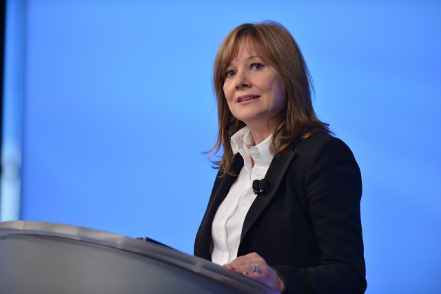 General Motors CEO Mary Barra provides an update on the ignition switch recall investigation Thursday, June 5, 2014 during a employee meeting at the GM Vehicle Engineering Center in Warren, Michigan. Barra expressed her deepest sympathies for those who lost their lives or were injured, and said GM would do the right thing and create a compensation program for victims, while doing everything within its power to prevent this problem from ever happening again. (Photo by Steve Fecht for General Motors)
