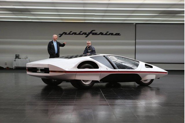 James Glickenhaus (left) and the Ferrari Modulo concept