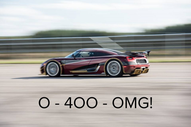 Koenigsegg is ready to set a 0-400-0 time of its own