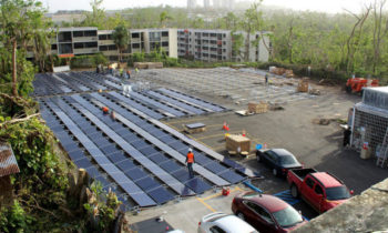 Tesla installs solar panels at Puerto Rico hospital