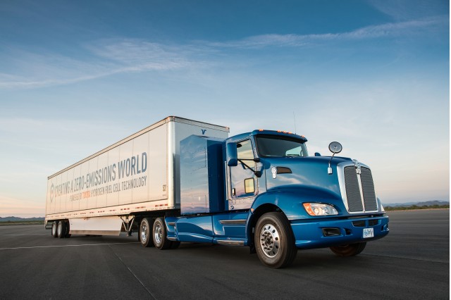 Toyota 'Project Portal' proof-of-concept hydrogen fuel-cell powered semi tractor, for Port of LA
