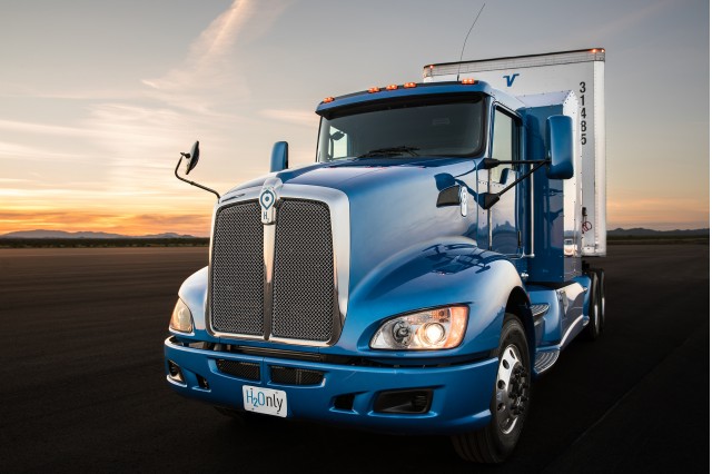 Toyota 'Project Portal' proof-of-concept hydrogen fuel-cell powered semi tractor, for Port of LA