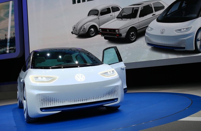 Volkswagen ID electric car concept, 2016 Paris auto show
