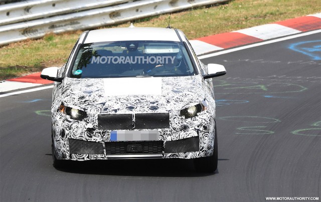 2019 BMW 1-Series Hatchback spy shots - Image via S. Baldauf/SB-Medien