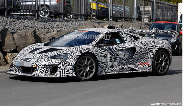 2019 McLaren P15 test mule spy shots - Image via S. Baldauf/SB-Medien
