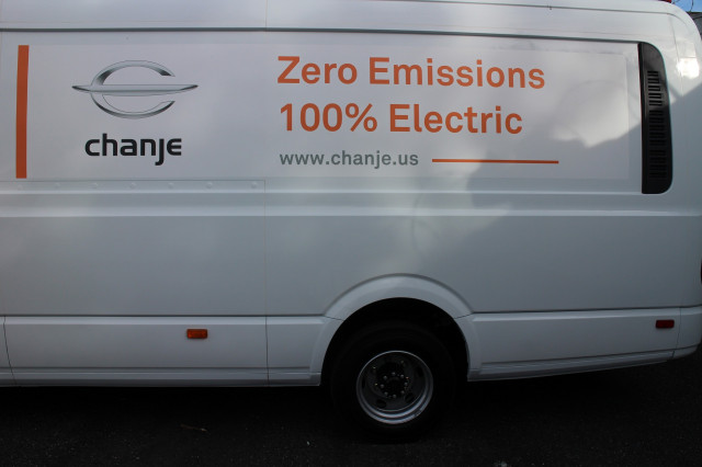 Chanje V8070 Class 5 electric delivery van, Brooklyn, NY, Nov 2017