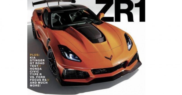 2019 Chevrolet Corvette ZR1 leaked on magazine cover 2019 Chevrolet Corvette ZR1 leaked on magazine cover