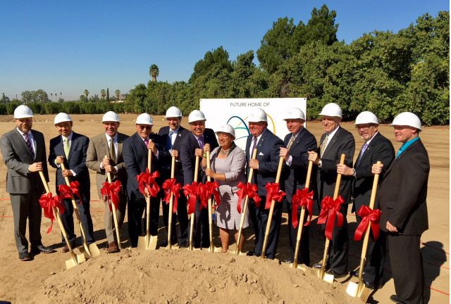Groundbreaking at new California Air Resources Board headquarters, Riverside, CA, Oct 2017