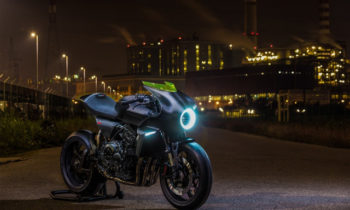 Honda shows CB4 Interceptor Concept with wind-powered generator