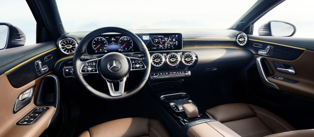 Interior design of next-generation Mercedes-Benz compact cars