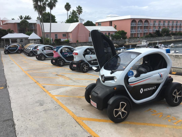 Renault Twizy rented in Bermuda, October 2017     [photo: David Noland]