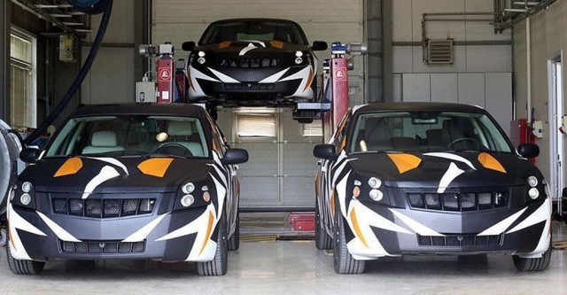 Saab 9-3-based development mules for Turkish national car project