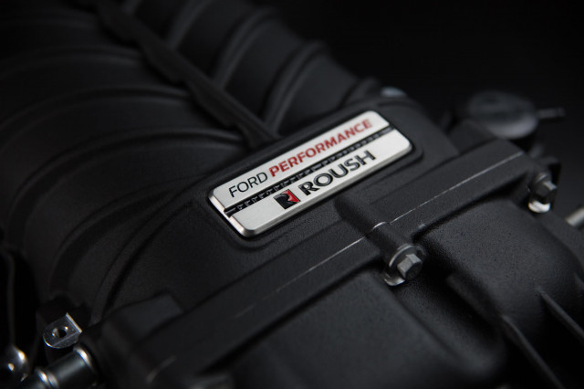 Supercharger developed by Ford Performance and Roush for “Coyote” 5.0-liter V-8 Supercharger developed by Ford Performance and Roush for “Coyote” 5.0-liter V-8