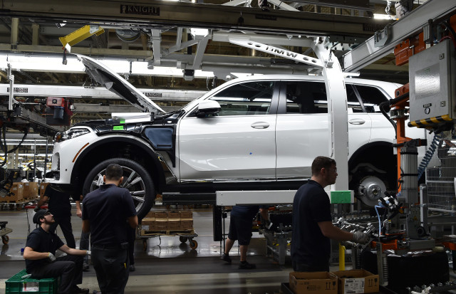 BMW X7 pre-production at plant in Spartanburg, South Carolina