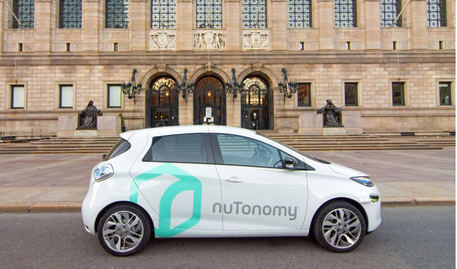 nuTonomy self-driving prototype on the streets of Boston