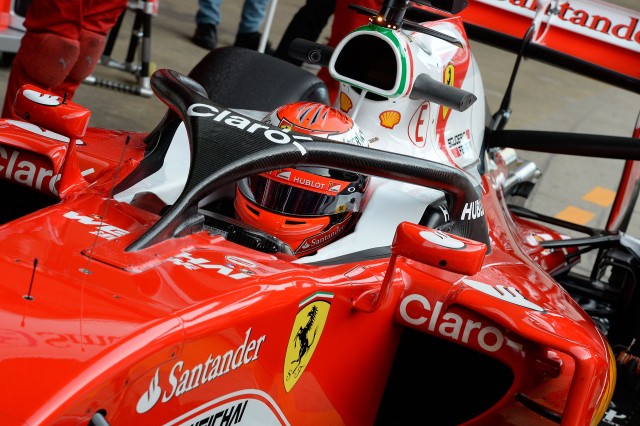 2016 Ferrari Formula One car equipped with Halo cockpit protection