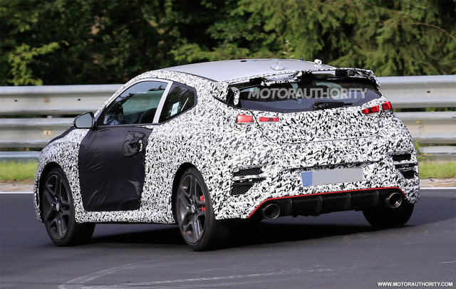 2019 Hyundai Veloster N spy shots - Image via S. Baldauf/SB-Medien