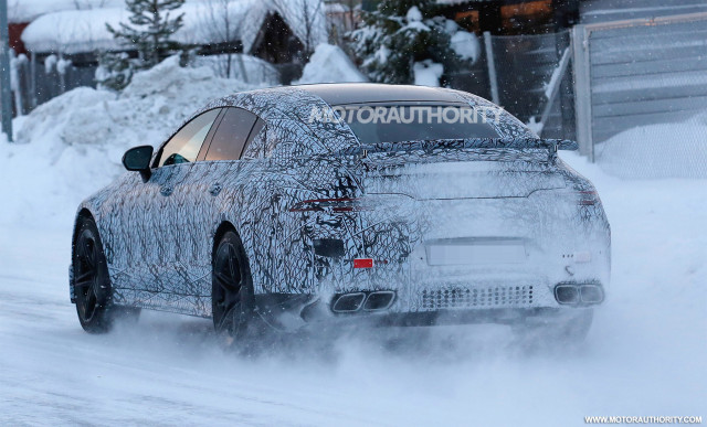 2019 Mercedes-AMG GT sedan spy shots - Image via S. Baldauf/SB-Medien