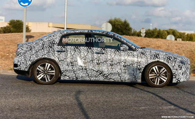 2019 Mercedes-Benz A-Class sedan spy shots - Image via S. Baldauf/SB-Medien