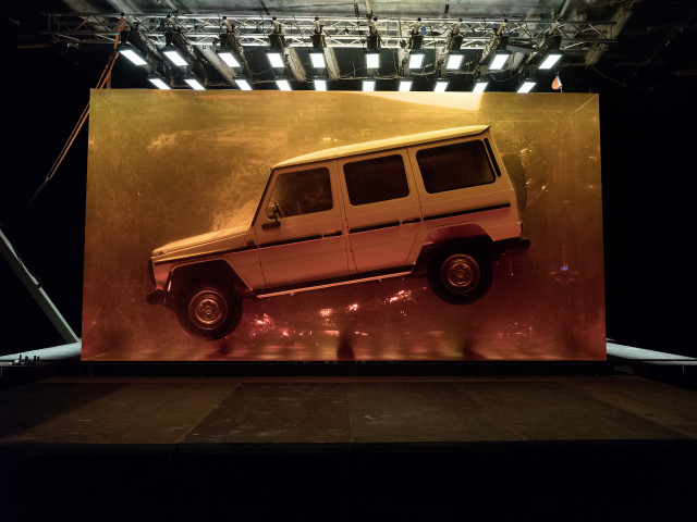 1979 Mercedes-Benz G-Class resin display at 2018 Detroit Auto Show
