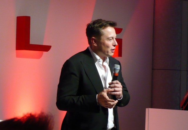 Tesla Motors CEO Elon Musk at Tesla Store opening in Westfield Mall, London, Oct 2013