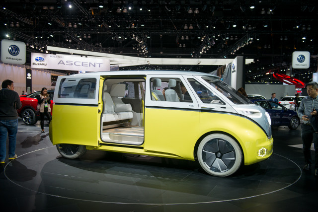 Volkswagen ID Buzz concept, 2017 Los Angeles auto show