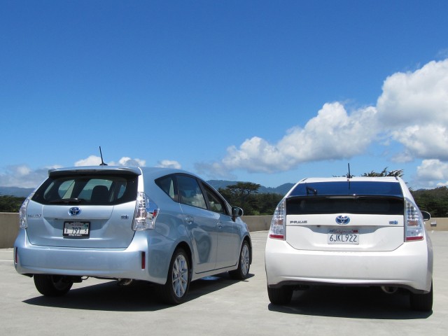 2012 Toyota Prius V station wagon, Half Moon Bay, CA, May 2011