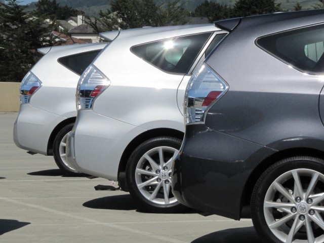 2012 Toyota Prius V station wagon, Half Moon Bay, CA, May 2011