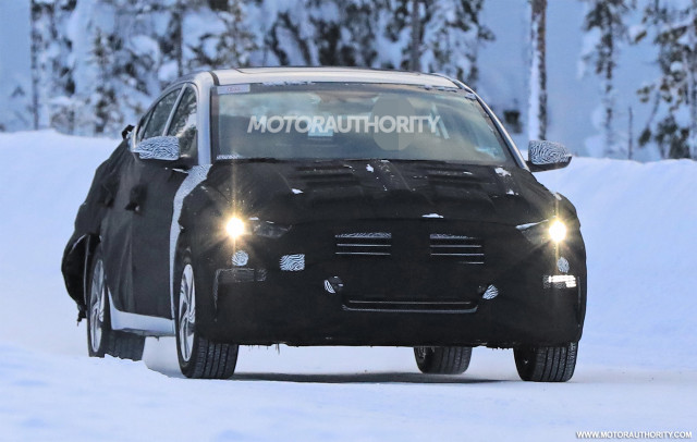 2019 Hyundai Elantra Electric spy shots - Image via S. Baldauf/SB-Medien