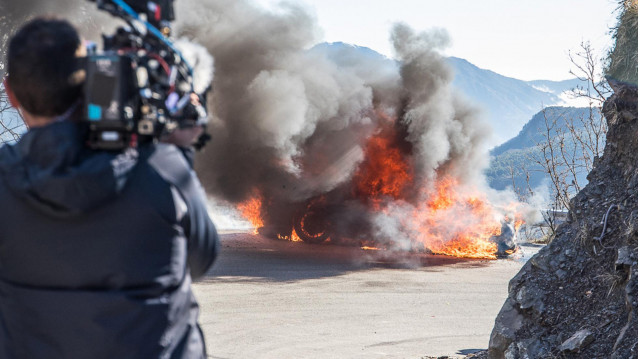 Alpine A110 that caught fire during filming of “Top Gear”