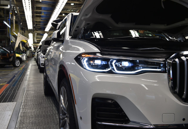 BMW X7 pre-production at plant in Spartanburg, South Carolina